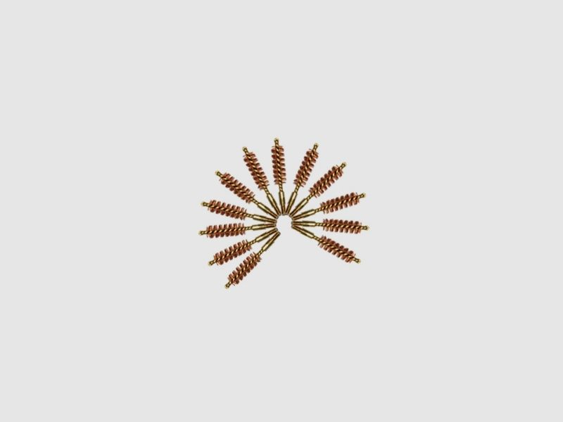 12 brosses de nettoyage en bronze 9mm pour pistolets