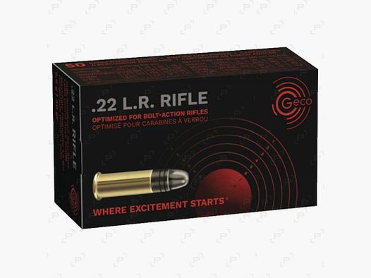 Zündhütchenpatronen Kaliber 22 LR GECO RIFLE