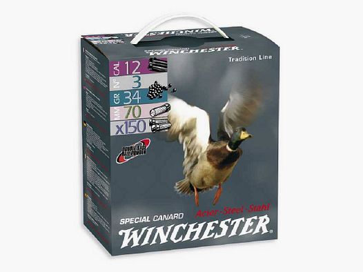 Winchester Special Canard Steel .12/70 34g #4 (3,2mm) 150 Patronen