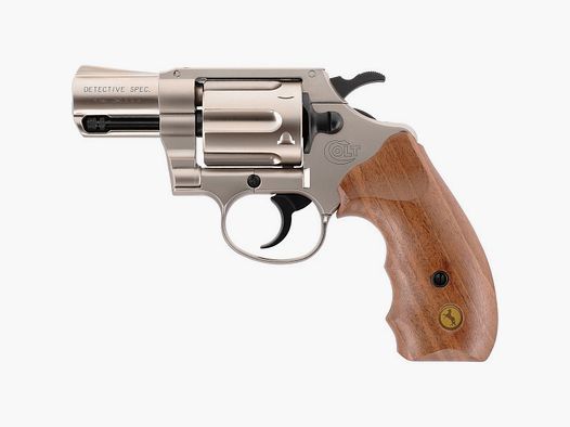 COLT DETECTIVE SPECIAL SCHRECKSCHUSSREVOLVER - 9 MM R.K. - NICKEL / HOLZGRIFF