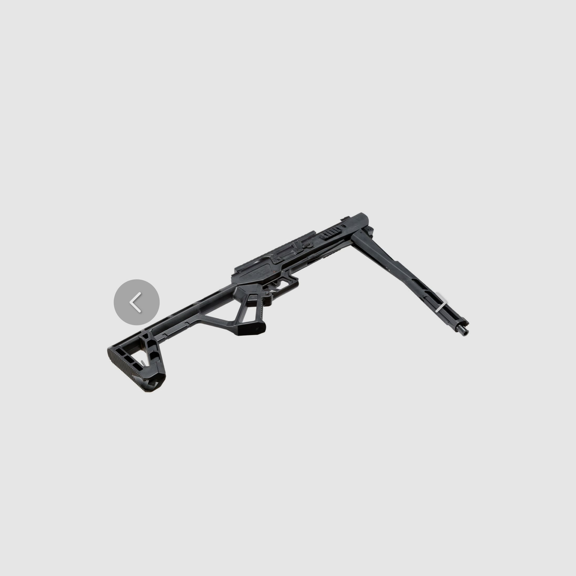 Black Bunker BM8 fucile ad aria compressa pieghevole Survival calibro 5,5 mm Diabolo nero -7,5 Joule