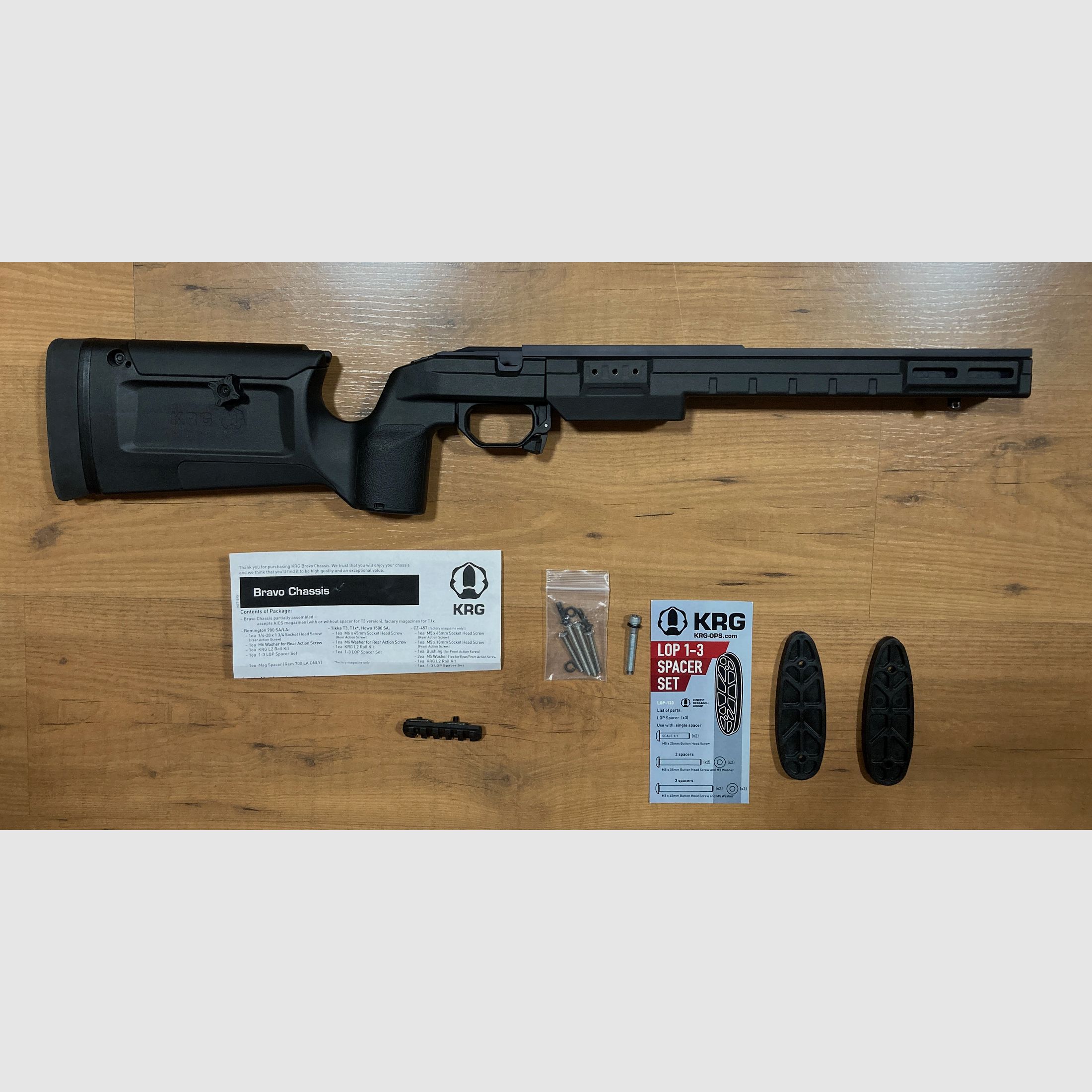 Chassis KRG BRAVO Remington 700 SA Black
