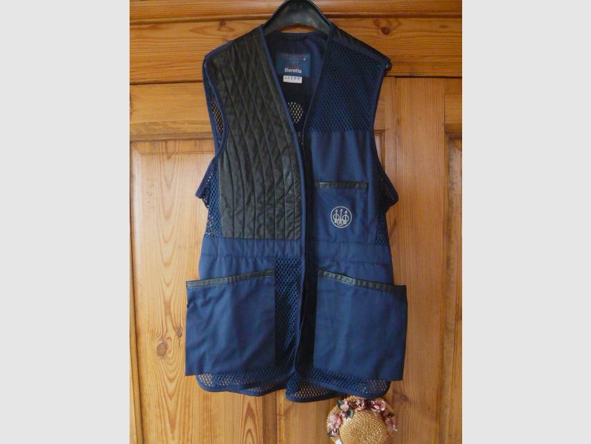 Orig. Beretta Schießweste Blau Gr. 50