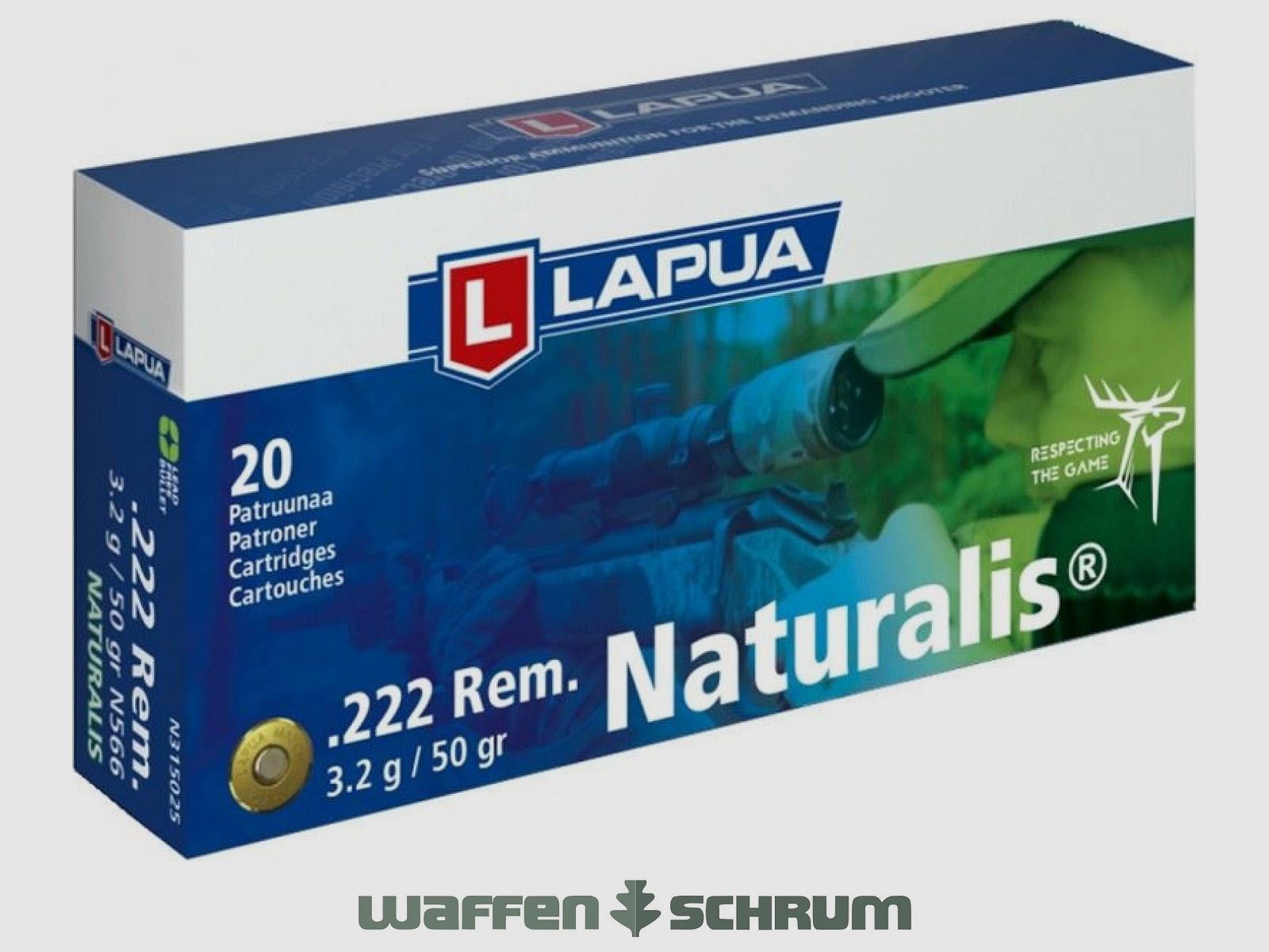 Lapua Naturalis 3,2g - 50gr. .222Rem