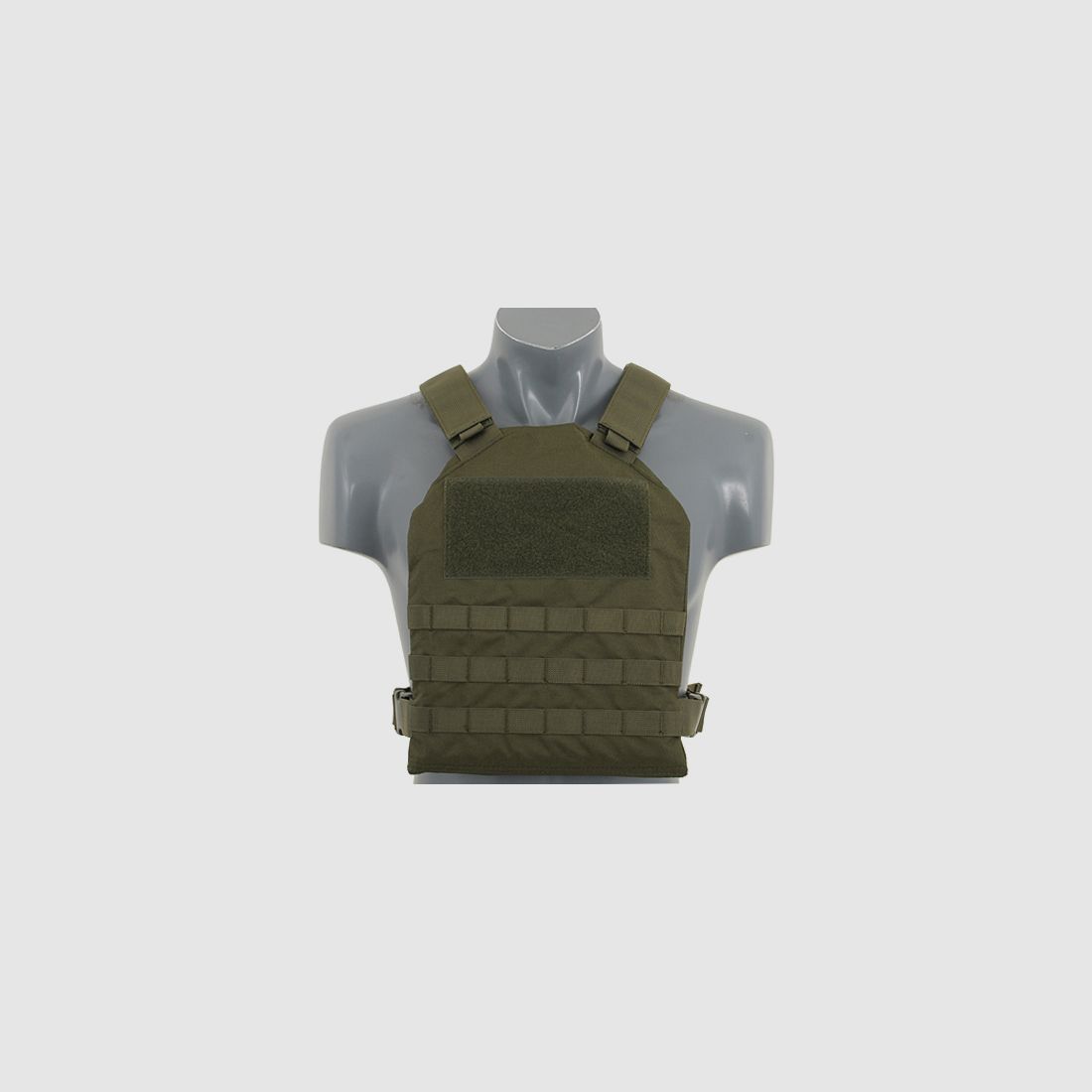 Simple Plate Carrier with Dummy Soft Armor Inserts - Olive