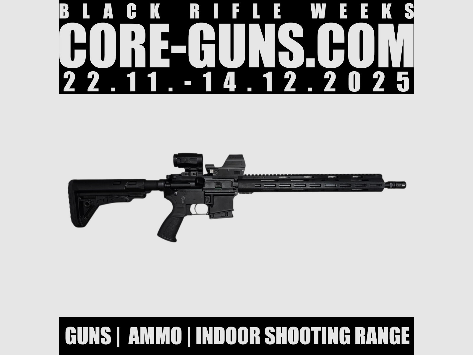 Lux Def Tec AR15 L5L 16,75" 223Rem + Falke S + Falke B3X Magnifier Blackweeks Deals L5L con lungo HG