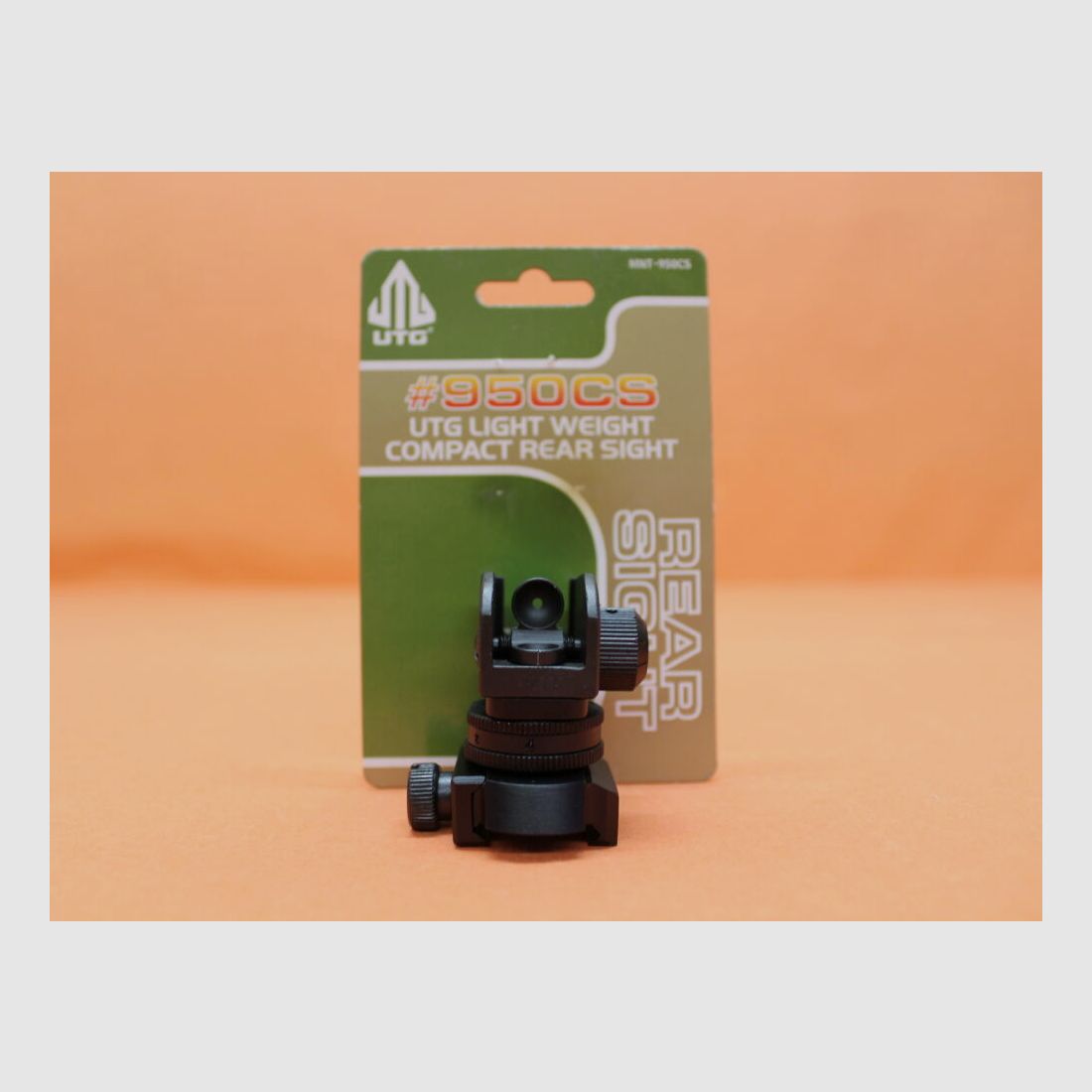 UTG - Leapers UTG Detachable Rear Sight Compact (MNT-950CS) Light Weight AR-15 A2 Dioptervisier f. Picatinnyprofil