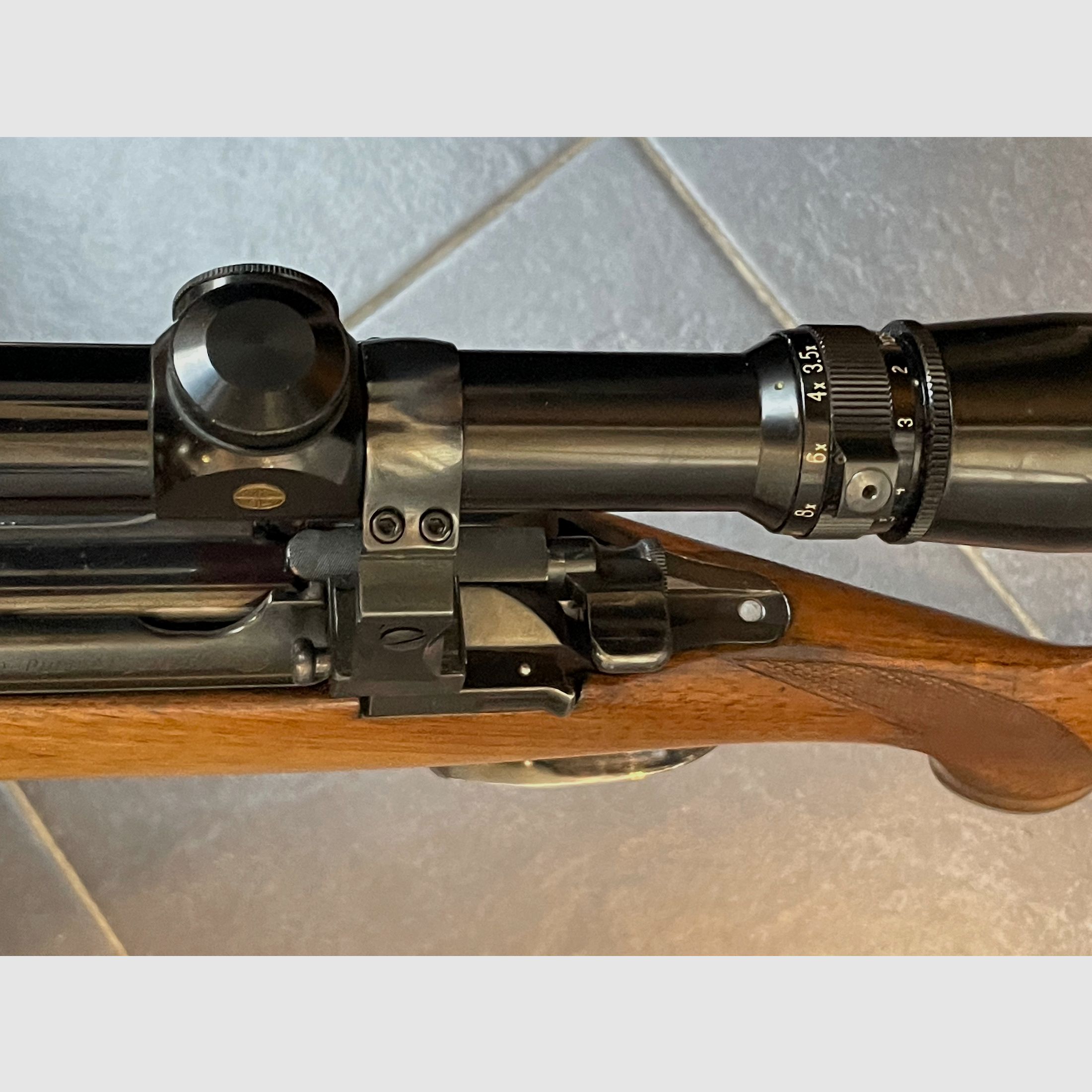 Mannlicher Schönauer Stutzen 1950 Steyr Puch 6,5x54 MS Leupold