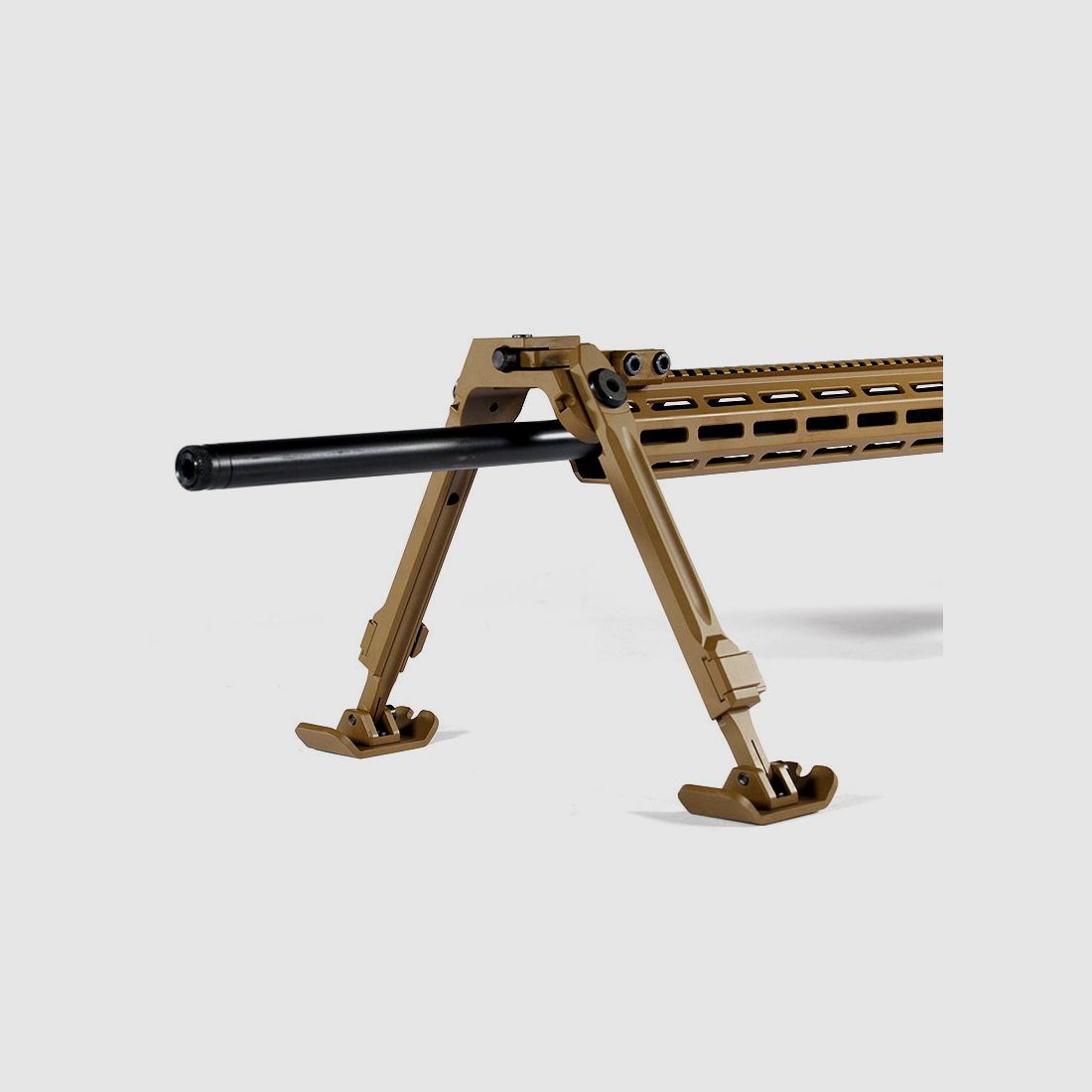 FORTMEIER bipod-set met Picatinny-adapter 12 uur, COYOTE H210 (hoogte van 21,0 tot 30,0 cm)