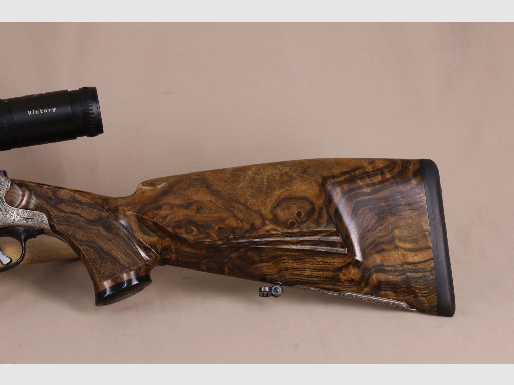 Outschar / Ferlach carabina a blocco sistema "Heeren" // legno da sogno // canna ottagonale // incisione // Zeiss Varipoint !!