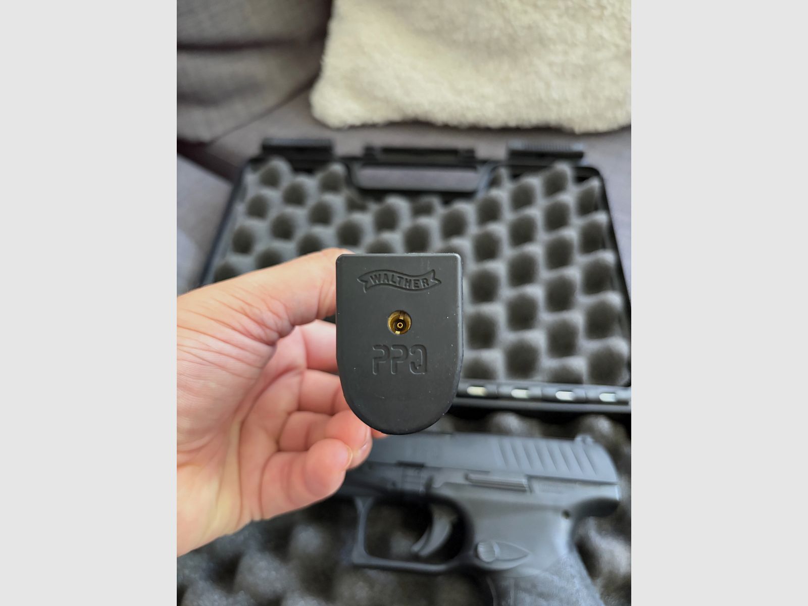 Walther PPQ M2 airsoft pistol caliber 6 mm BB gas blowback