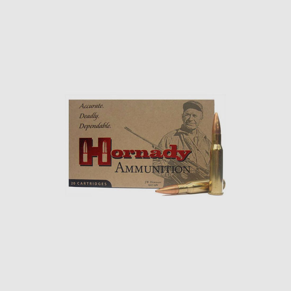 Hornady Custom 7,62x54 R 174GR BTHP Match 20 Patronen