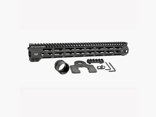 MIDWEST INDUSTRIES HANDGUARDS MIDWEST INDUSTRIES AR-15 G4 15″ HANDGUARD M-LOK CZARNY