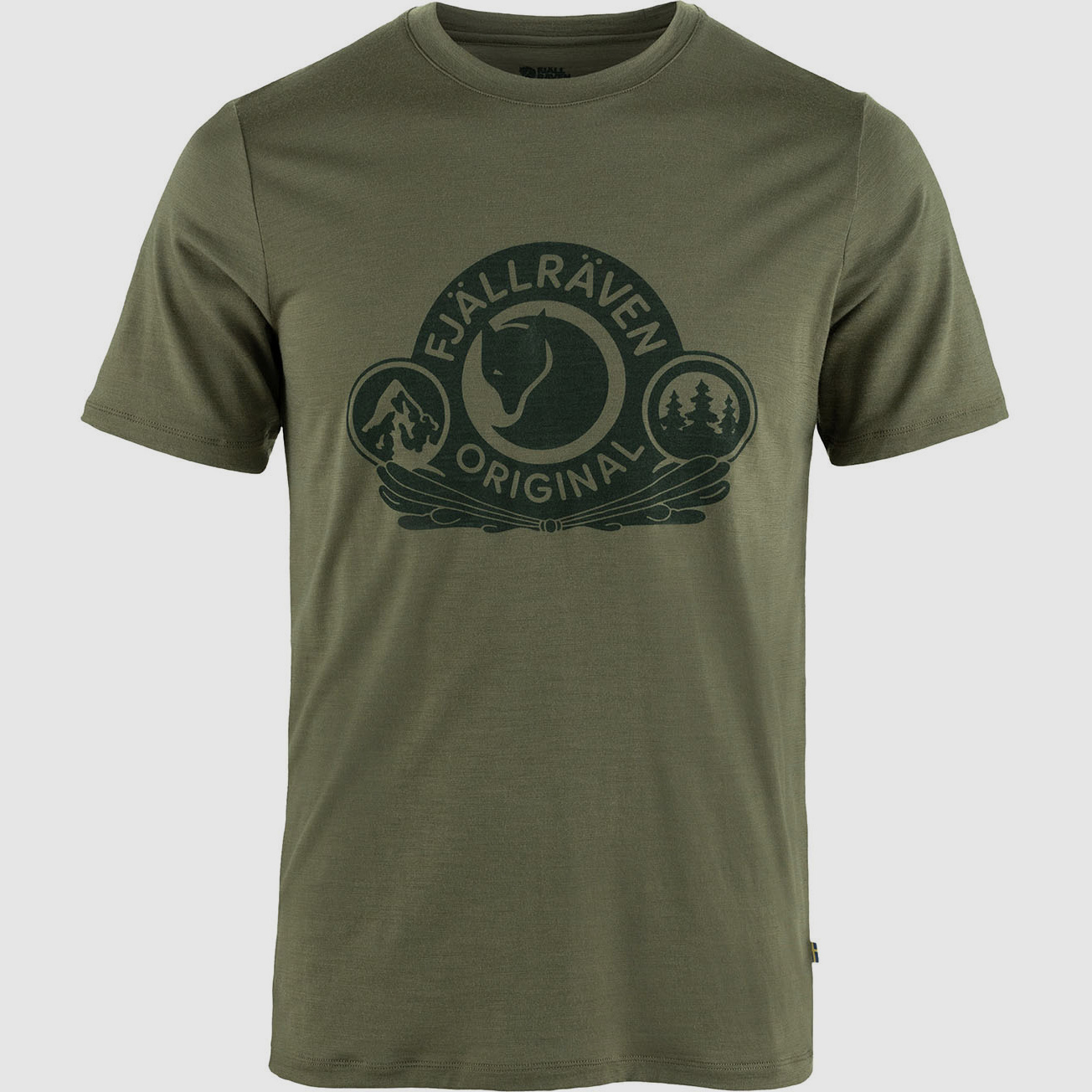 Fjällräven T-Shirt Abisko Wool Classic Laurel Green