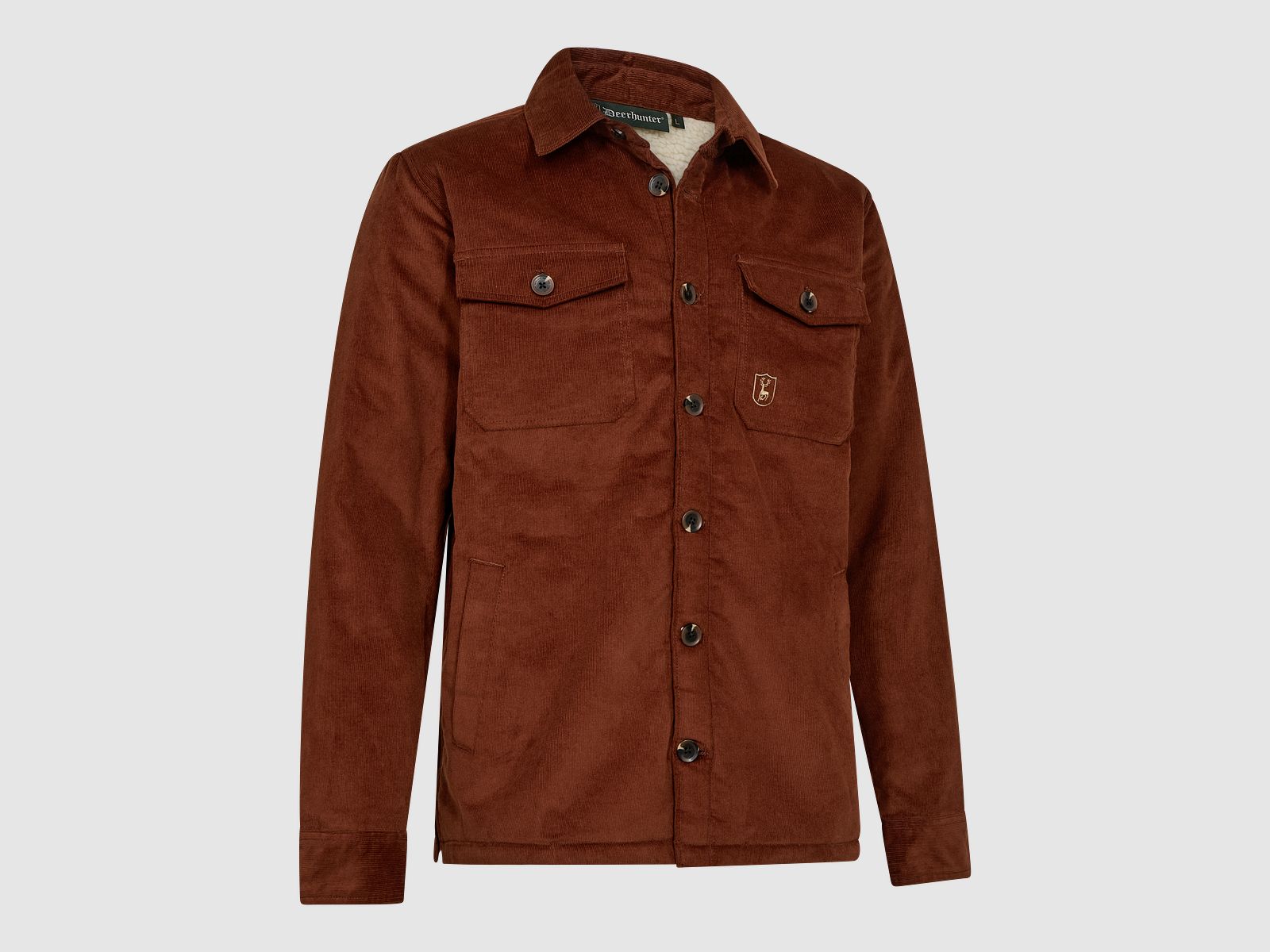 Sherpa gefütterte Cordjacke - – Größe: 2XL