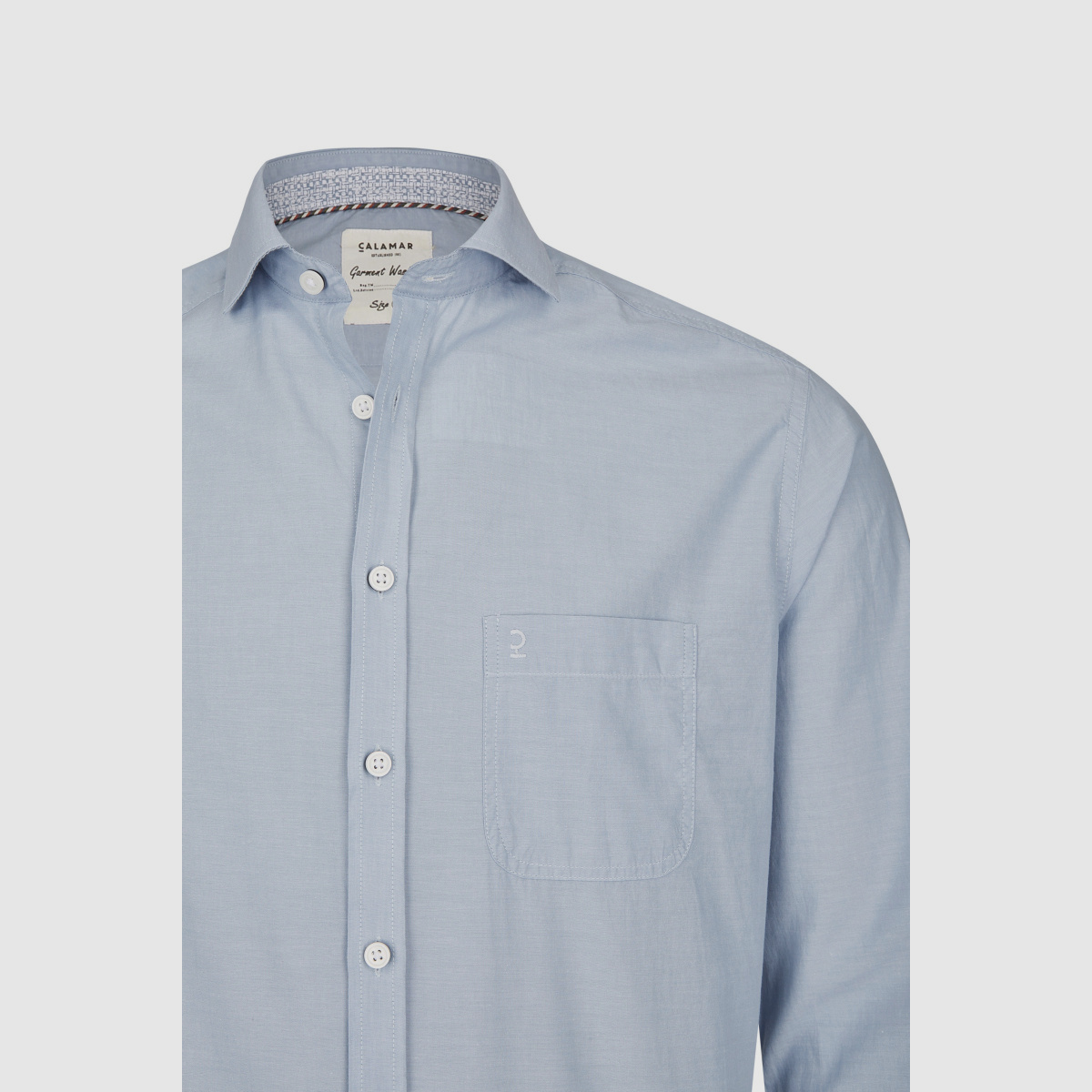 CALAMAR Langarm Hemd Ashley Blue