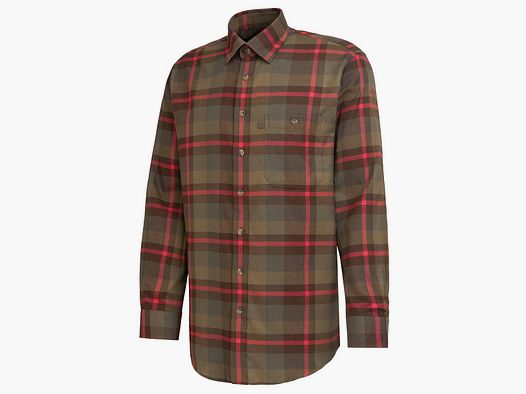 Böcker Camisa de Franela Waidi Oliva a Cuadros
