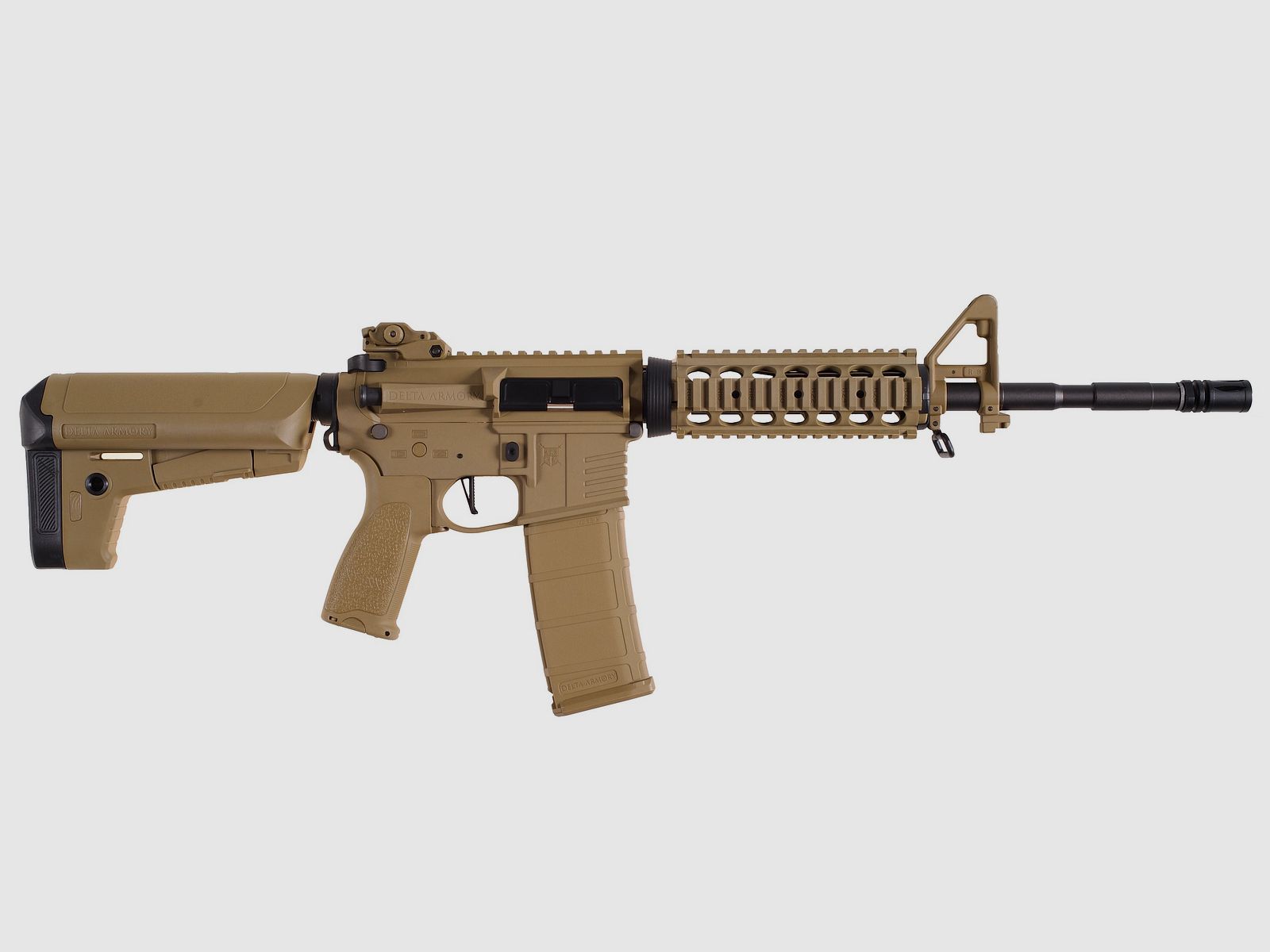 AR15 RIS CHARLIE Tan S-AEG Softair Gewehr Frei ab 18 Jahren | Delta Armory