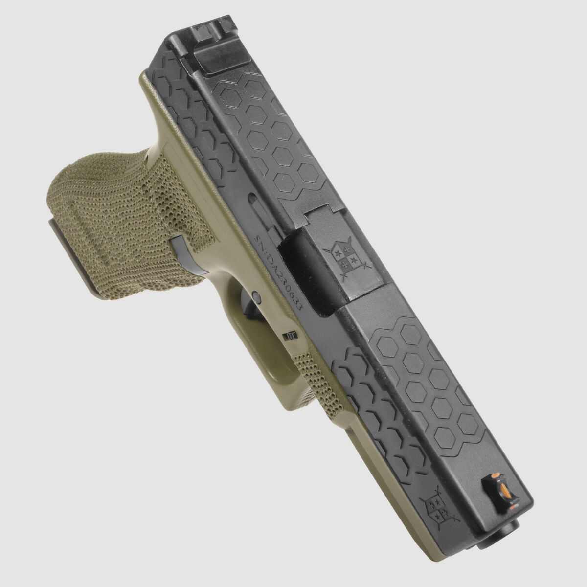 P03 GBB Airsoft Pistol in Olive | Delta Armory