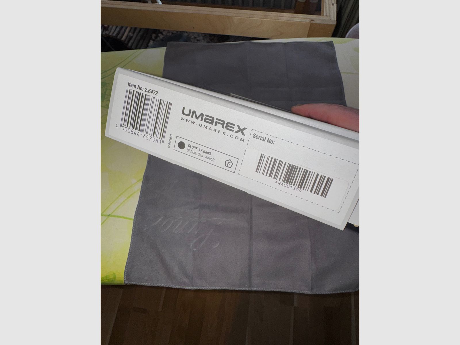 GHK Glock 17 Stahl Einzelstück Stainless GBB 6mm