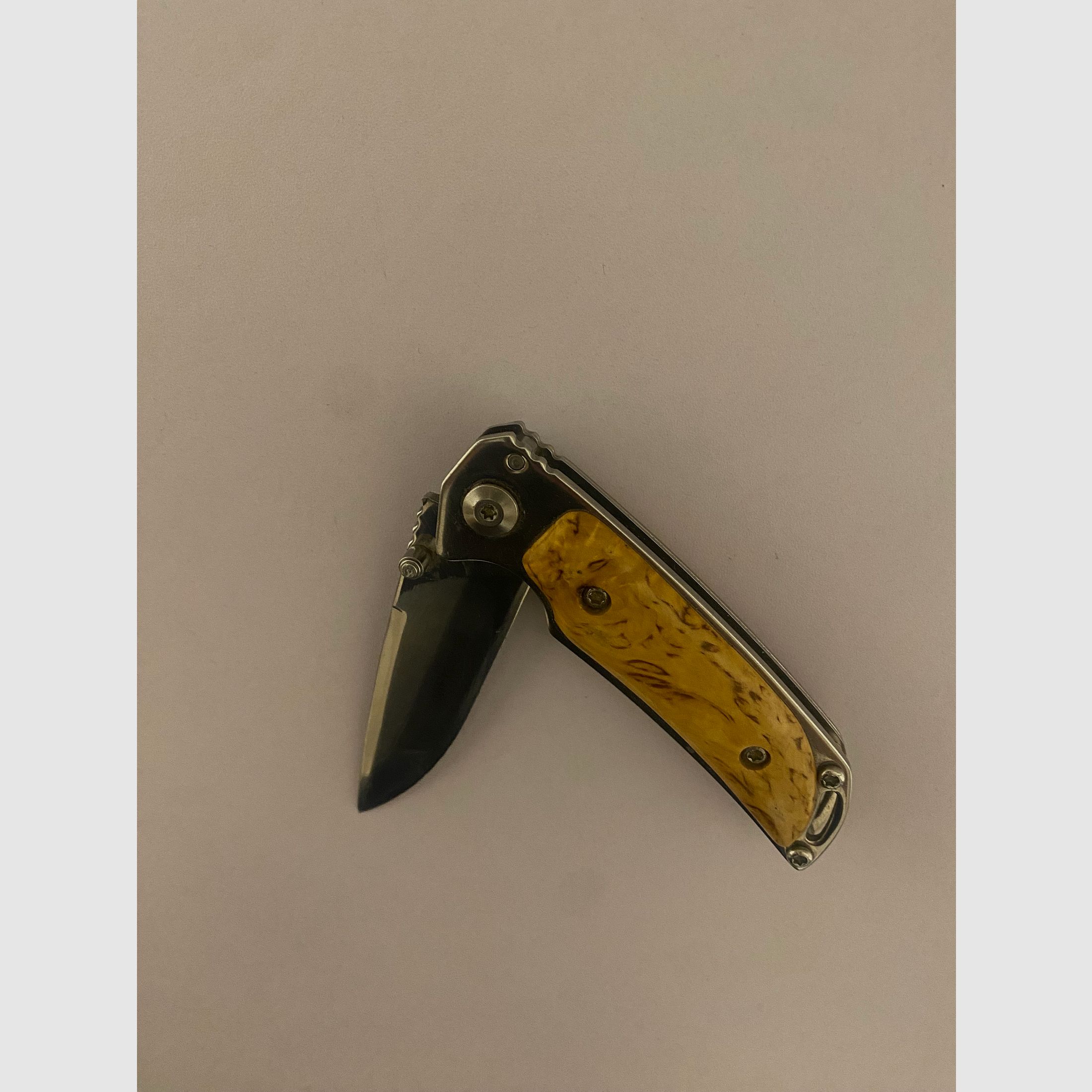 Einhandmesser Marttiini MFK-2 W Stainless Steel 420C, gebraucht 