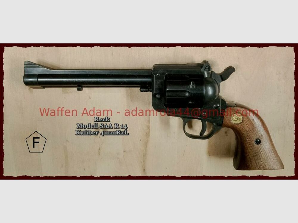 RECK F in het Pentagon SAA Revolver R14
