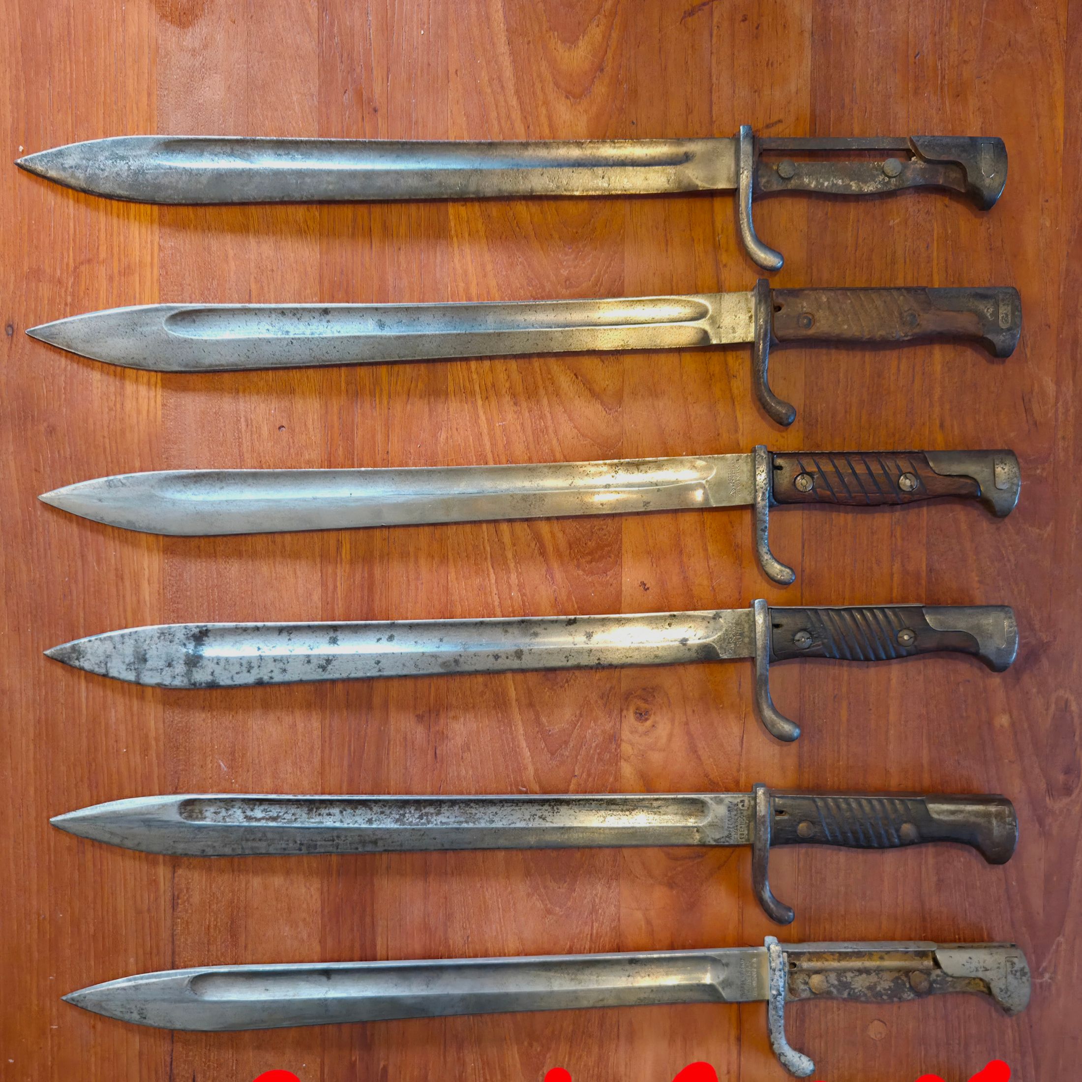 98/05 Bajonette Konvolut Kaiserreich Wk1 Butcher