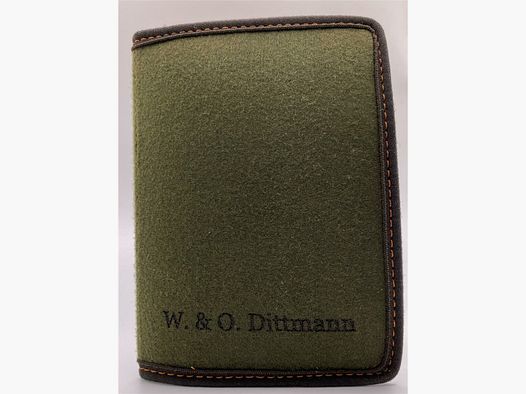 AKAH jachtvergunning etui W.&O. Dittmann groen (vilt)