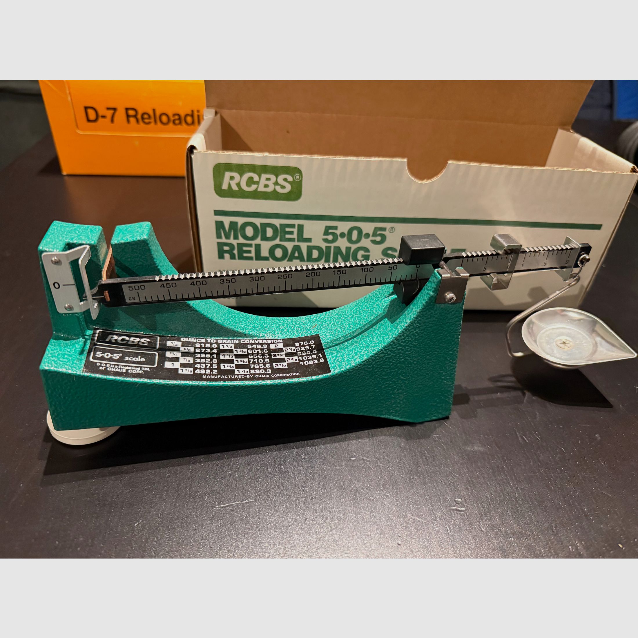 RCBS 505 powder scale beam scale