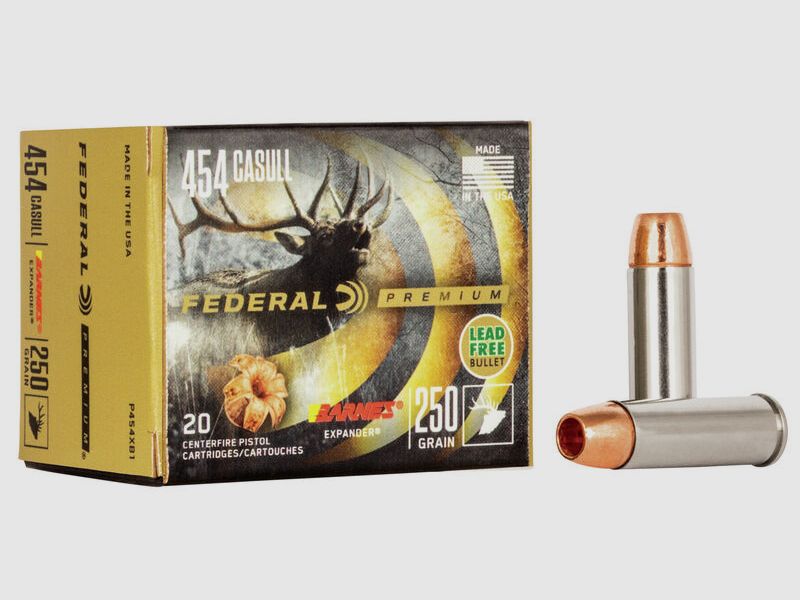 Federal Premium Barnes Expander .454 Casull 250GR HP 20 patronen