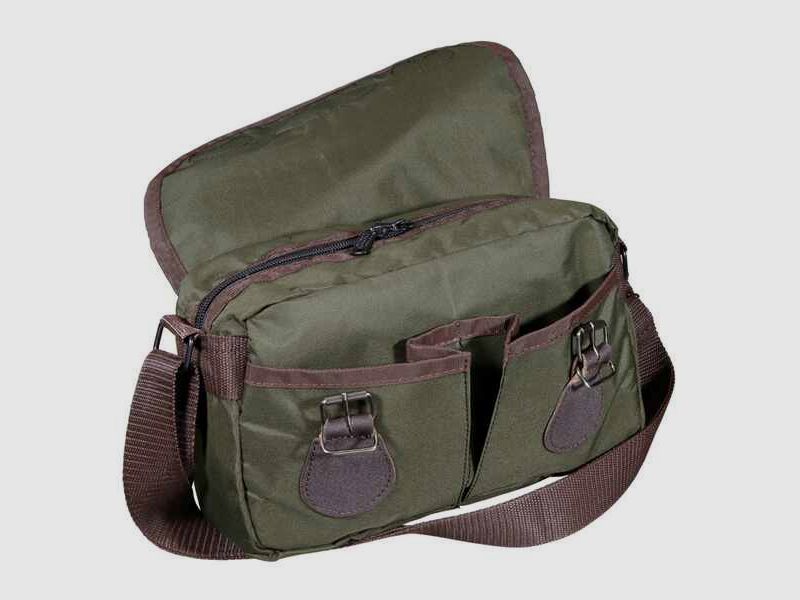 Jagdtasche Wald + Forst, Leder/Nylon