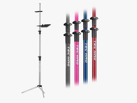 TEC-HRO-Shooting Gewehrstativ 3.0 rot Carbon Sportzubehör
