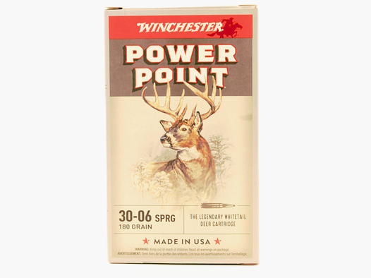 WINCHESTER 30-06 SPRG 180GRAIN POWER POINT