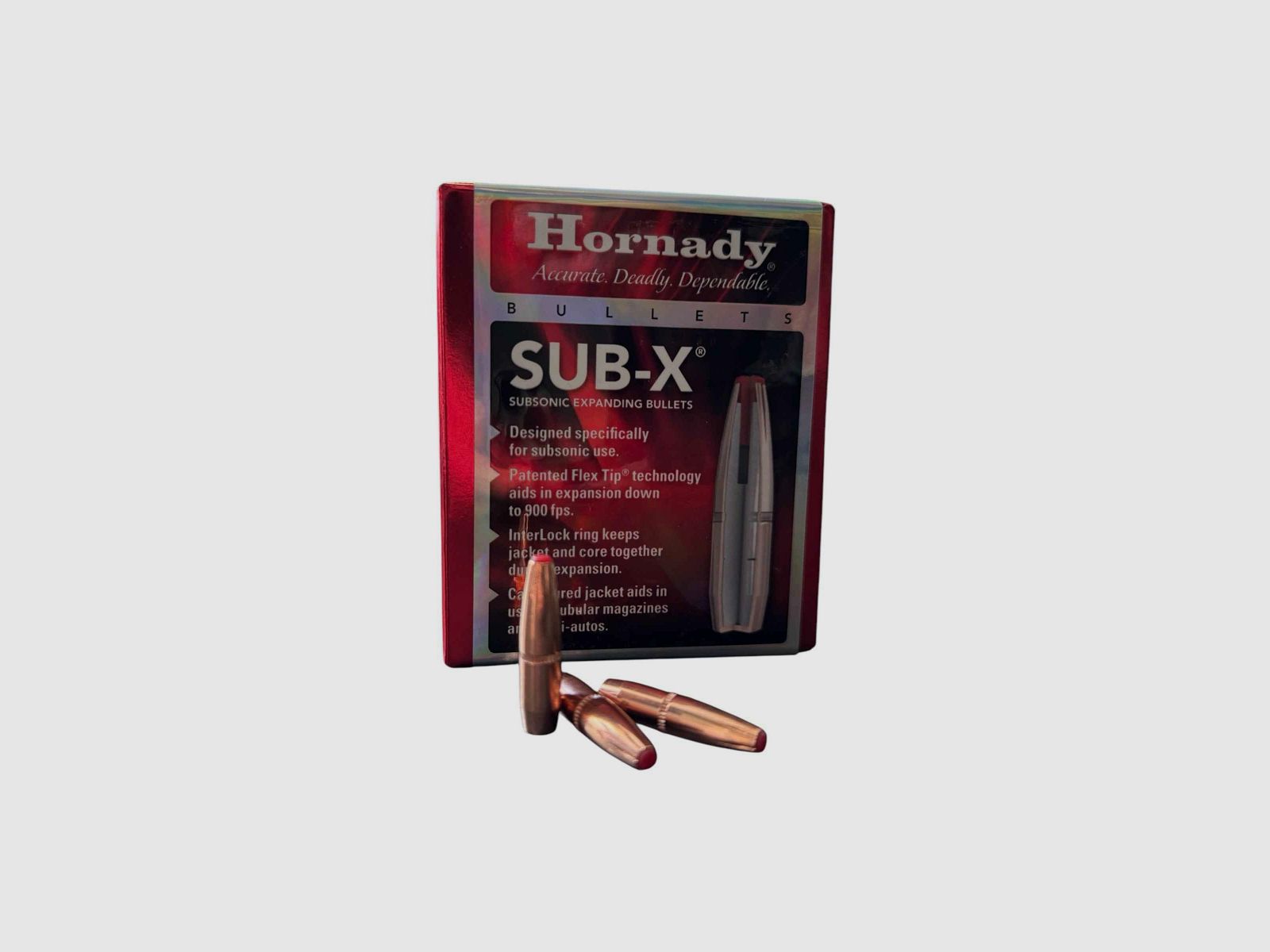 Geschosse HORNADY Kal. 308 - 190GR SUB-X, Bild 1 von 2