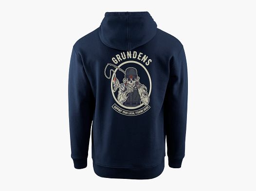 Hoodie Grundéns Support Guides Displacement DWR Blu Scuro M