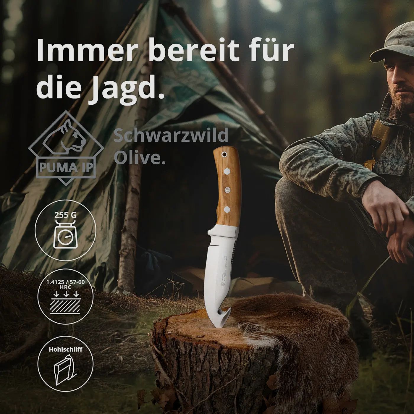 PUMA IP zwijn, olijf