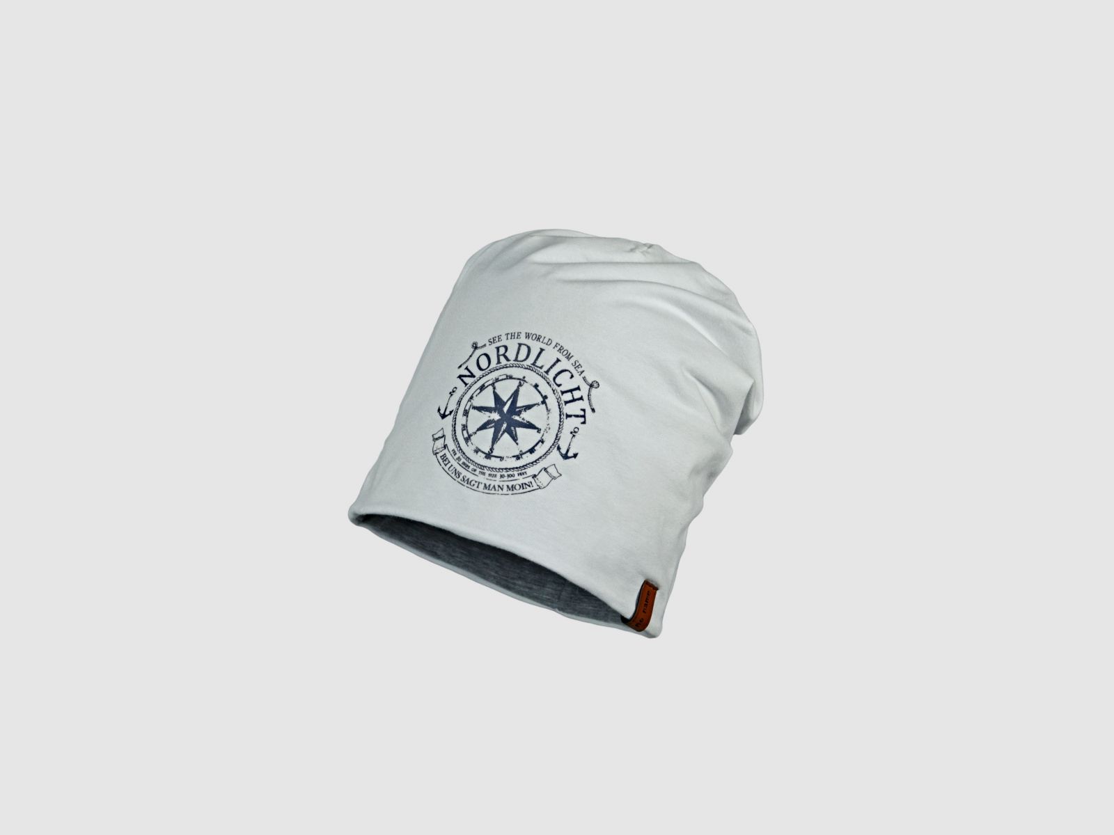 NO NAME Jersey Wende-Beanie "Nordlicht" OFFWHITE