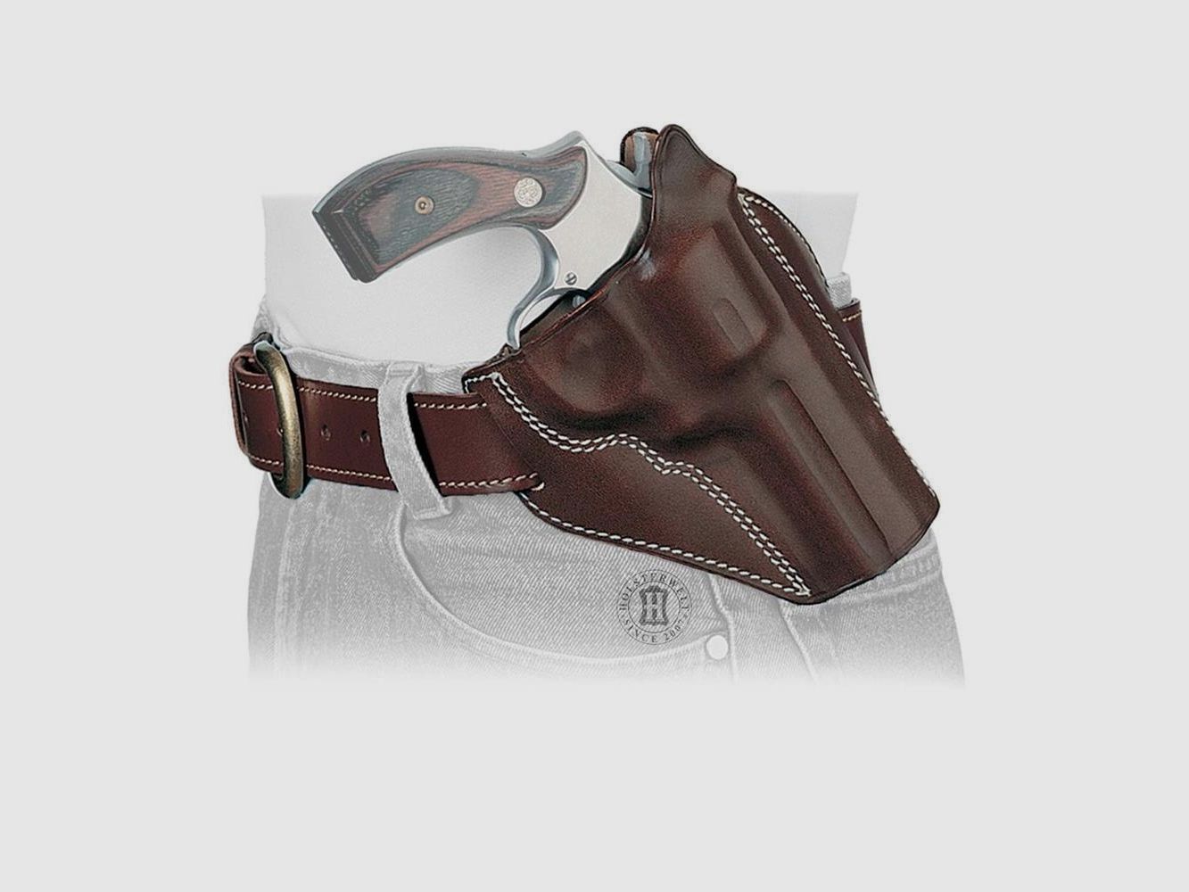Schnellziehholster LIGHTNING "Cross Draw" Glock 19/23/25/32/38/45-Rechtshänder-Braun