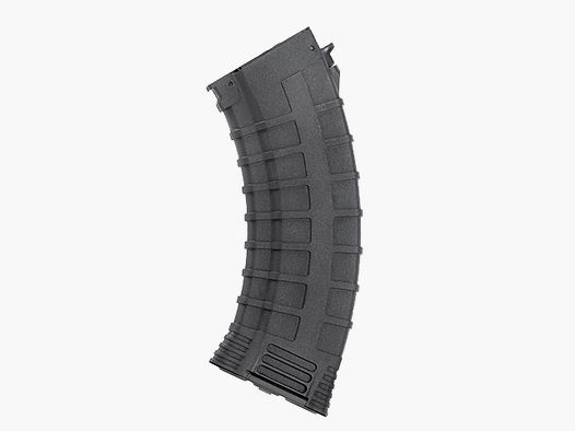 130rds AK47 reinforced polymer midcap magazine, black