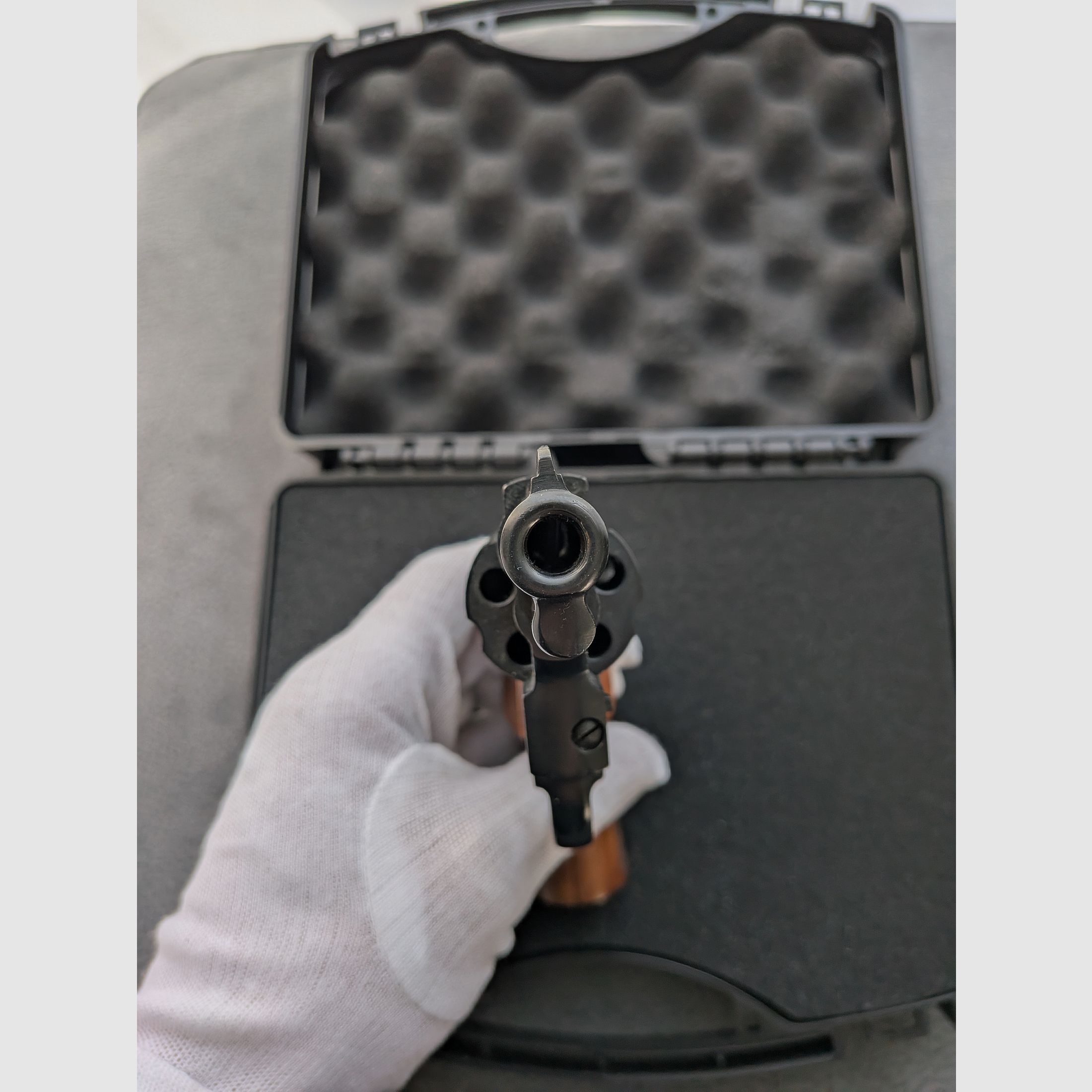 ME 38 Marshal - Révolver - PTB 203/2 - 9mm Knall - Poignée en bois - SSW