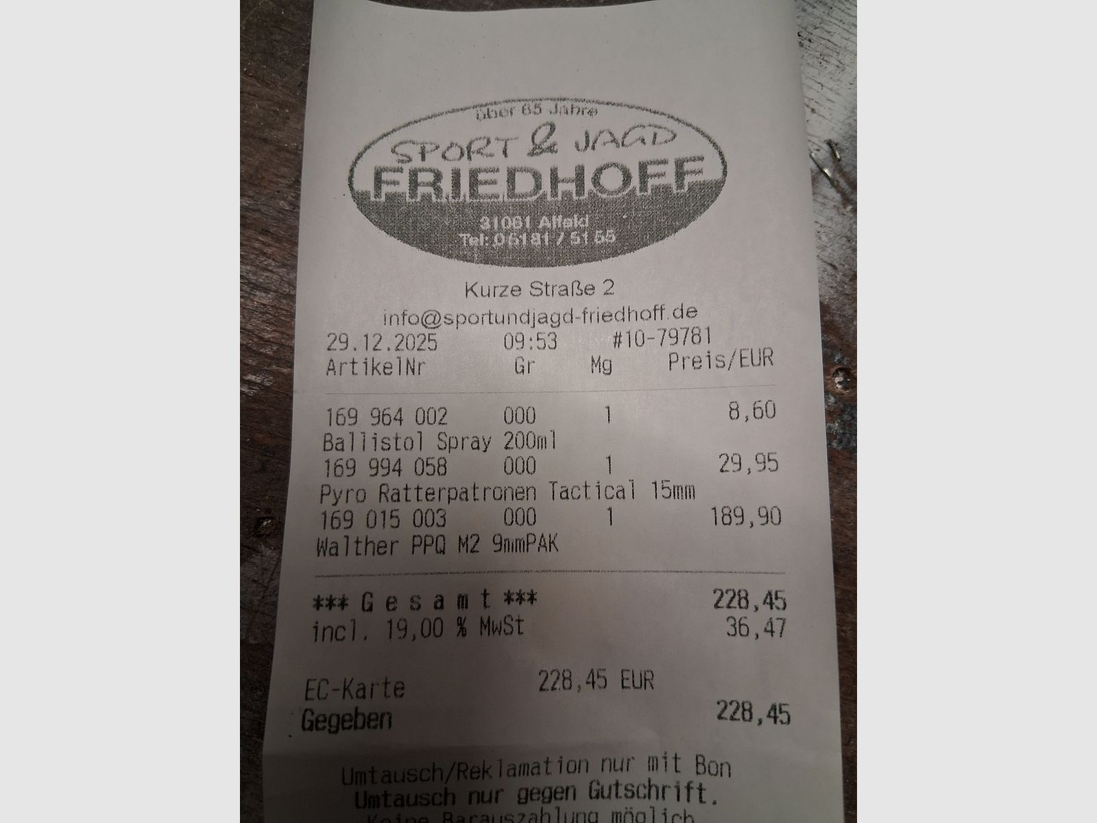 Whalter PPQ M2 9mm P.A.K Schreckschuss mit Zubehör