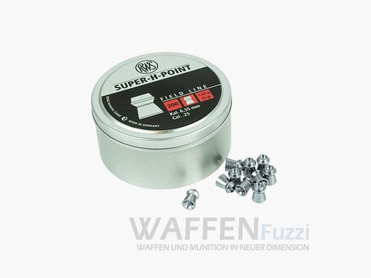 RWS Super-H-Point 1.62g 6.35 mm Diabolo