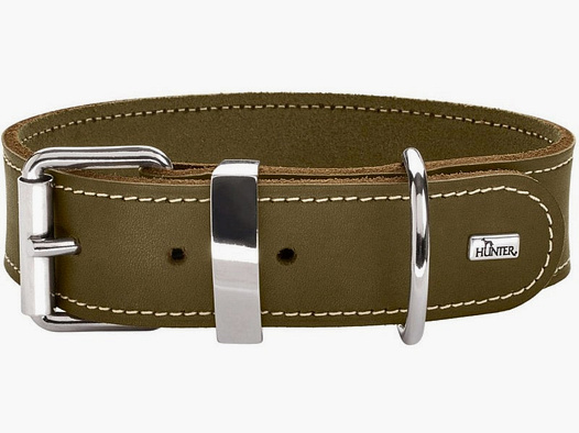 Hunter Halsung Aalborg Special olivgrün / aus Leder
