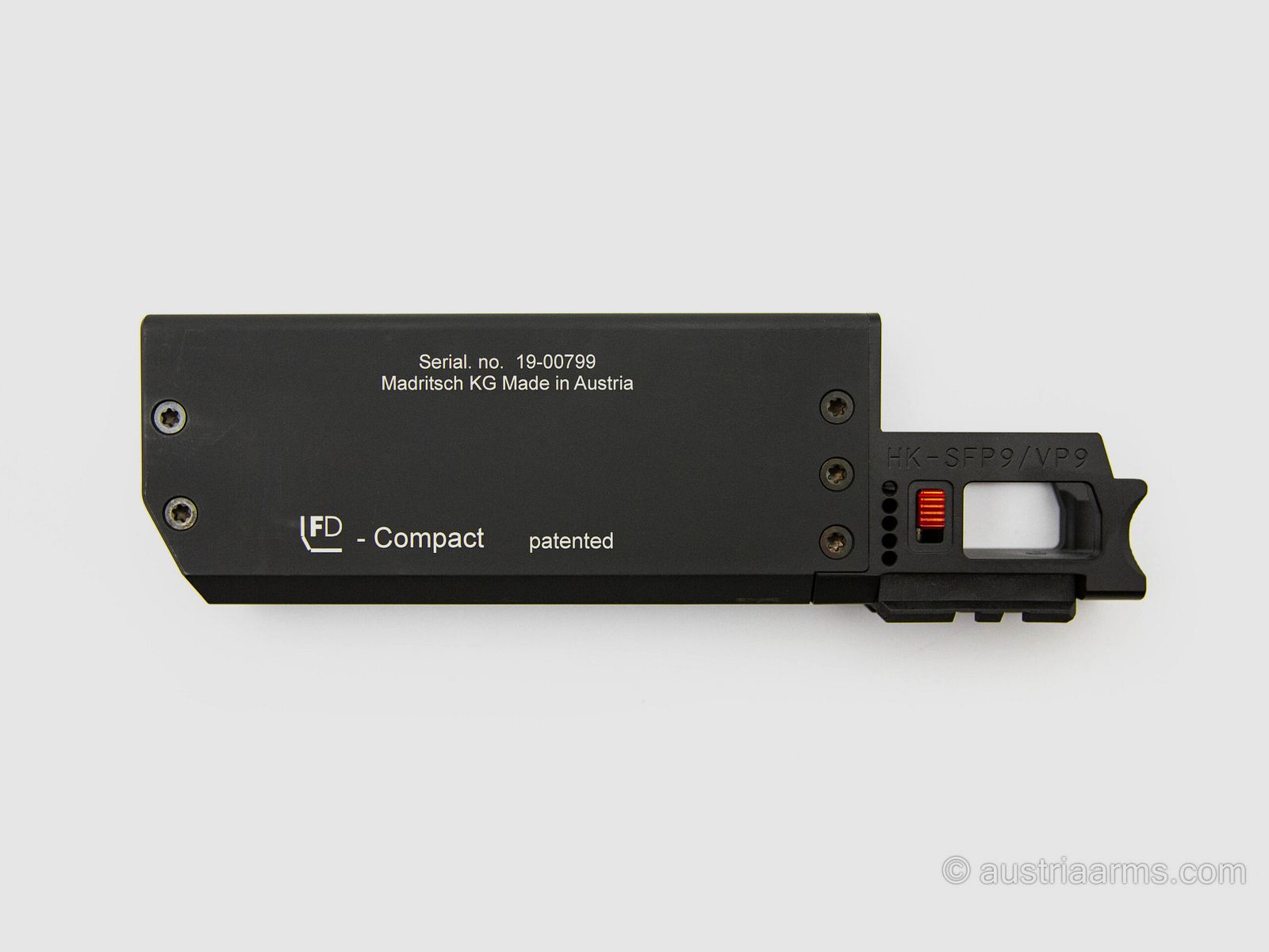 Fischer FD917 Compact Schalldämpfer – 9x19mm HK SFP9, Schwarz, Bild 1 von 3