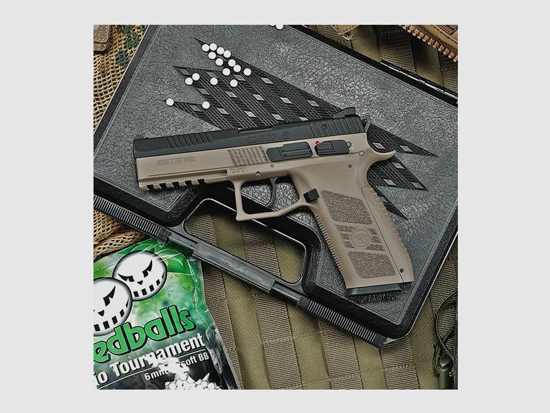 KJ Works CZ P-09 Duty met metalen slide Gas Blowback 6mm BB, afbeelding 1 van 3