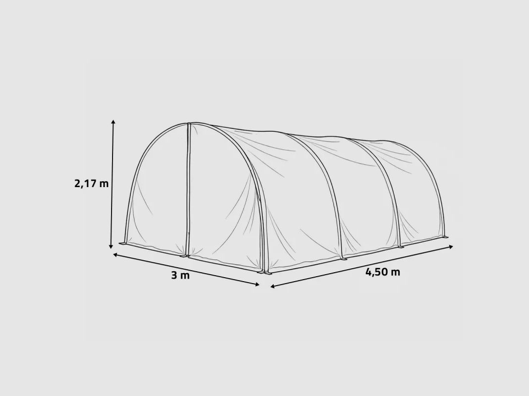 Gartenhaus essenziell Breite 3 x 4,50 m, Bild 8 von 9