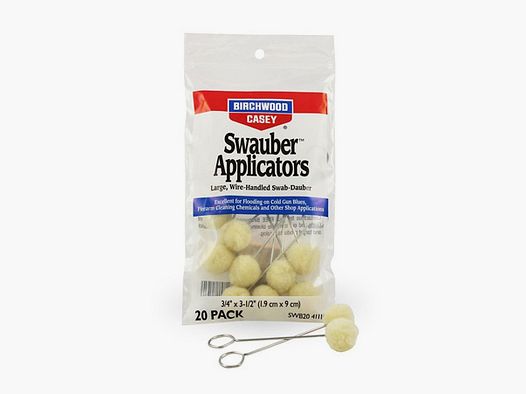 Birchwood Casey Swauber Applikatoren (Pack mit 20 Stück)