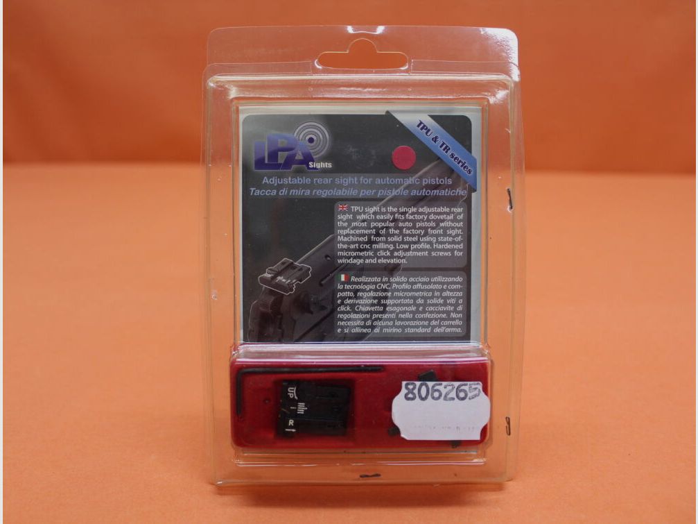LPA. SIG Sauer: Visor micrométrico LPA (TPU25SS18) para pistolas Sig Sauer Classic P220/P225/P226/P228/P229/P239, SP2009