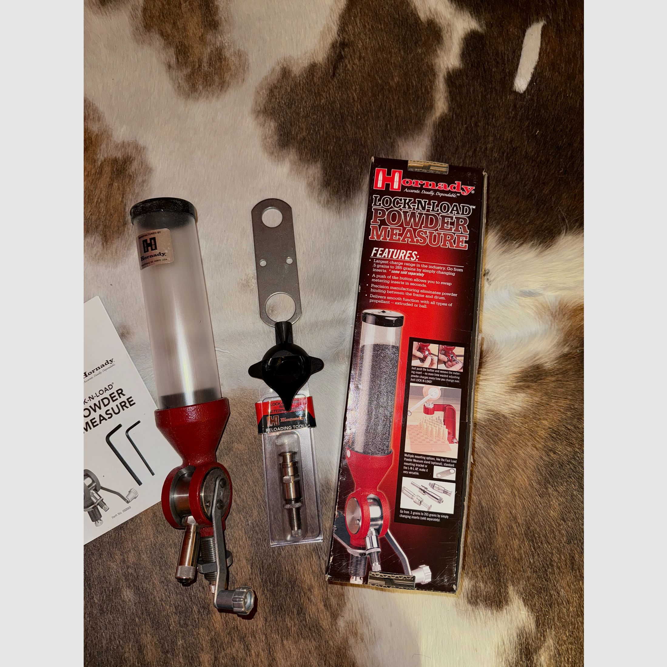 Misuratore di polvere Hornady Lock-N-Load (incluso inserto per misurazione fucile)