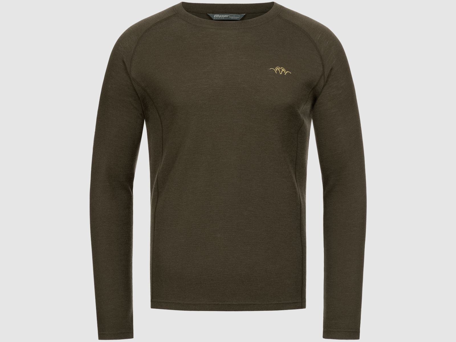Blaser Herren Merino Base Layer Roundneck Jonar dunkelbraun